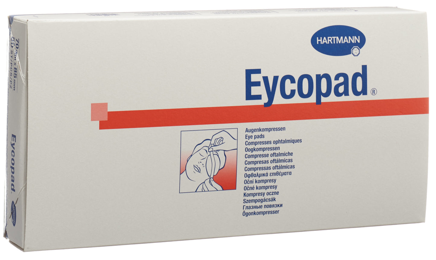 EYCOPAD Augenkompressen 70x85mm unsteril