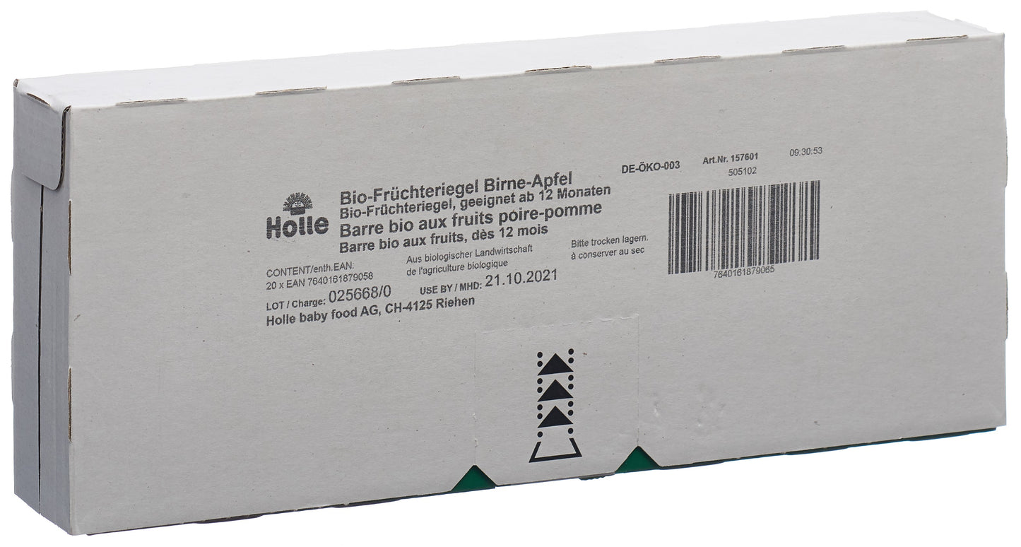 HOLLE Früchte Riegel Apfel Birne Bio
