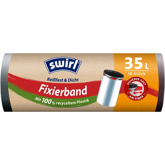 SWIRL Müllbeutel 35l m elast Zugband