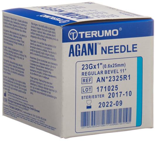 TERUMO Agani Einmalka 23G 0.6x25mm blau