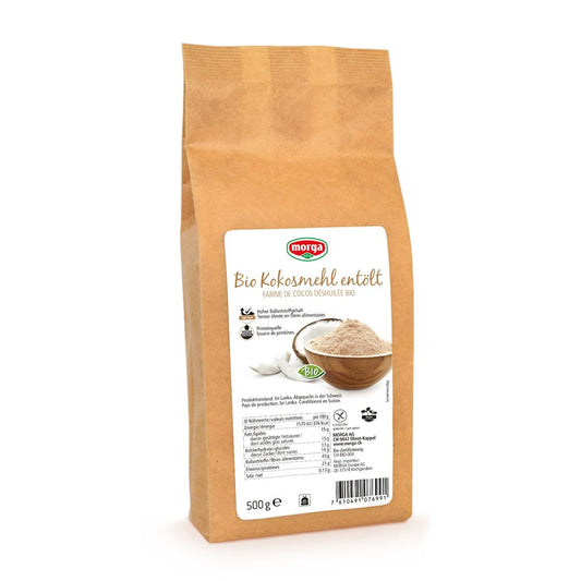 MORGA Kokosmehl entölt glutenfrei Bio
