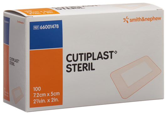 CUTIPLAST STERIL Wundverb 7.2cmx5cm weiss
