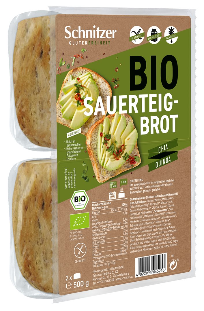 SCHNITZER Bio Sauerteigbrot Chia Quinoa