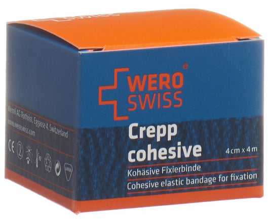WERO SWISS Lux K-10 El Fixierbinde 4mx4cm weiss
