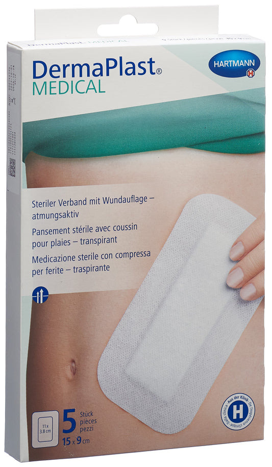DERMAPLAST Medical Vliesverband 15x9cm