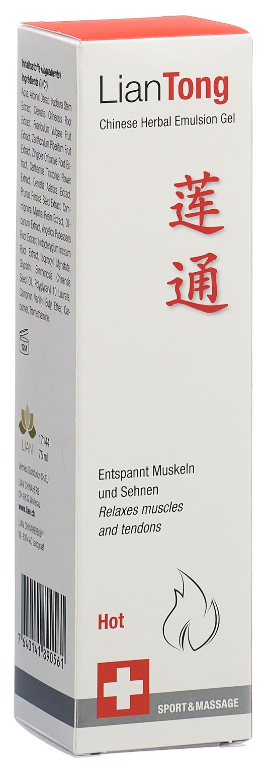 LIANTONG Chinese Herbal Emulsion Gel Hot