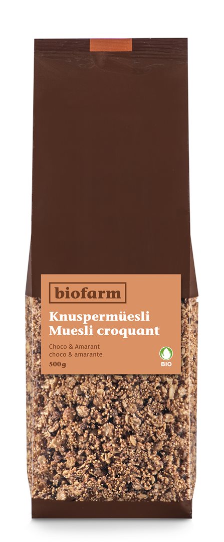 BIOFARM Knusper Müesli Amaranth Choco Knos