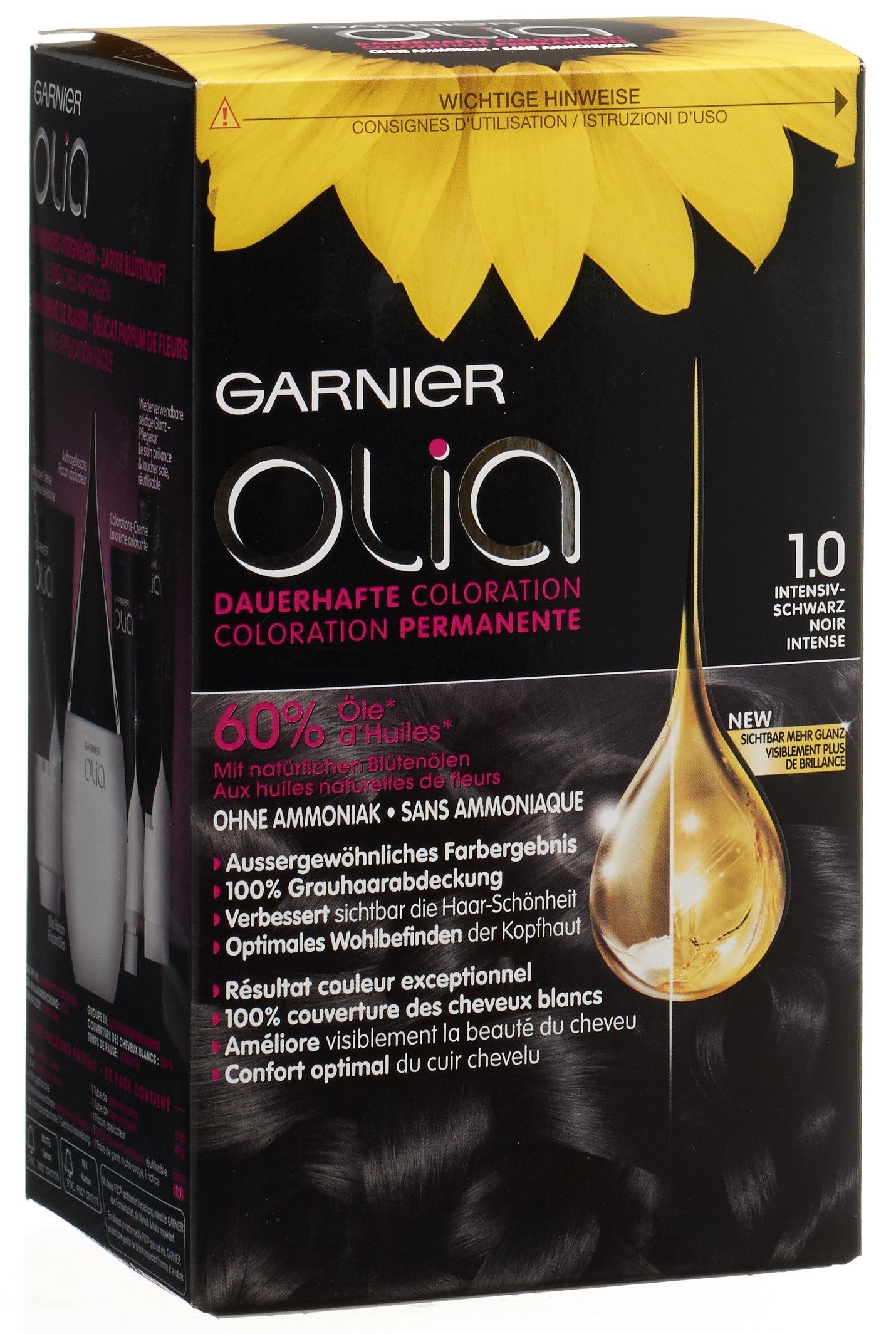 OLIA Haarfarbe 1.0 Intensiv Schwarz