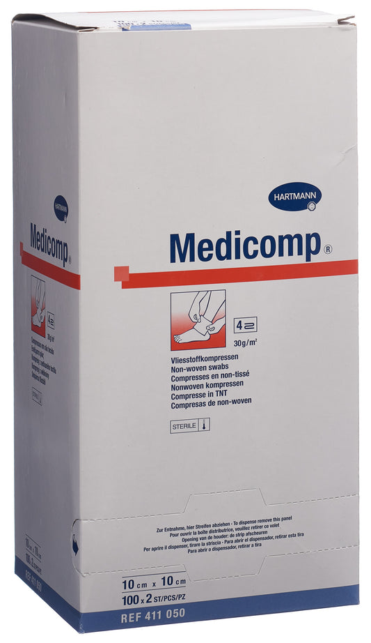MEDICOMP Bl 4 fach S30 10x10 steril