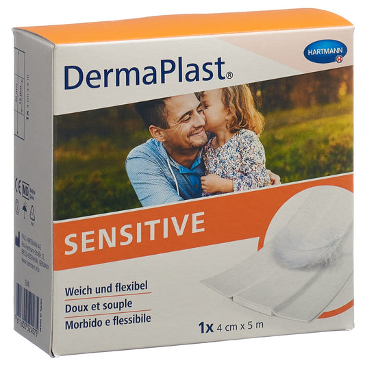 DERMAPLAST Sensitive Schnellverb 4cmx5m wei