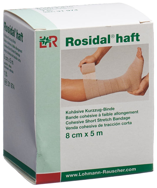 ROSIDAL haft kohäsive Kurzzugbinde 8cmx5m
