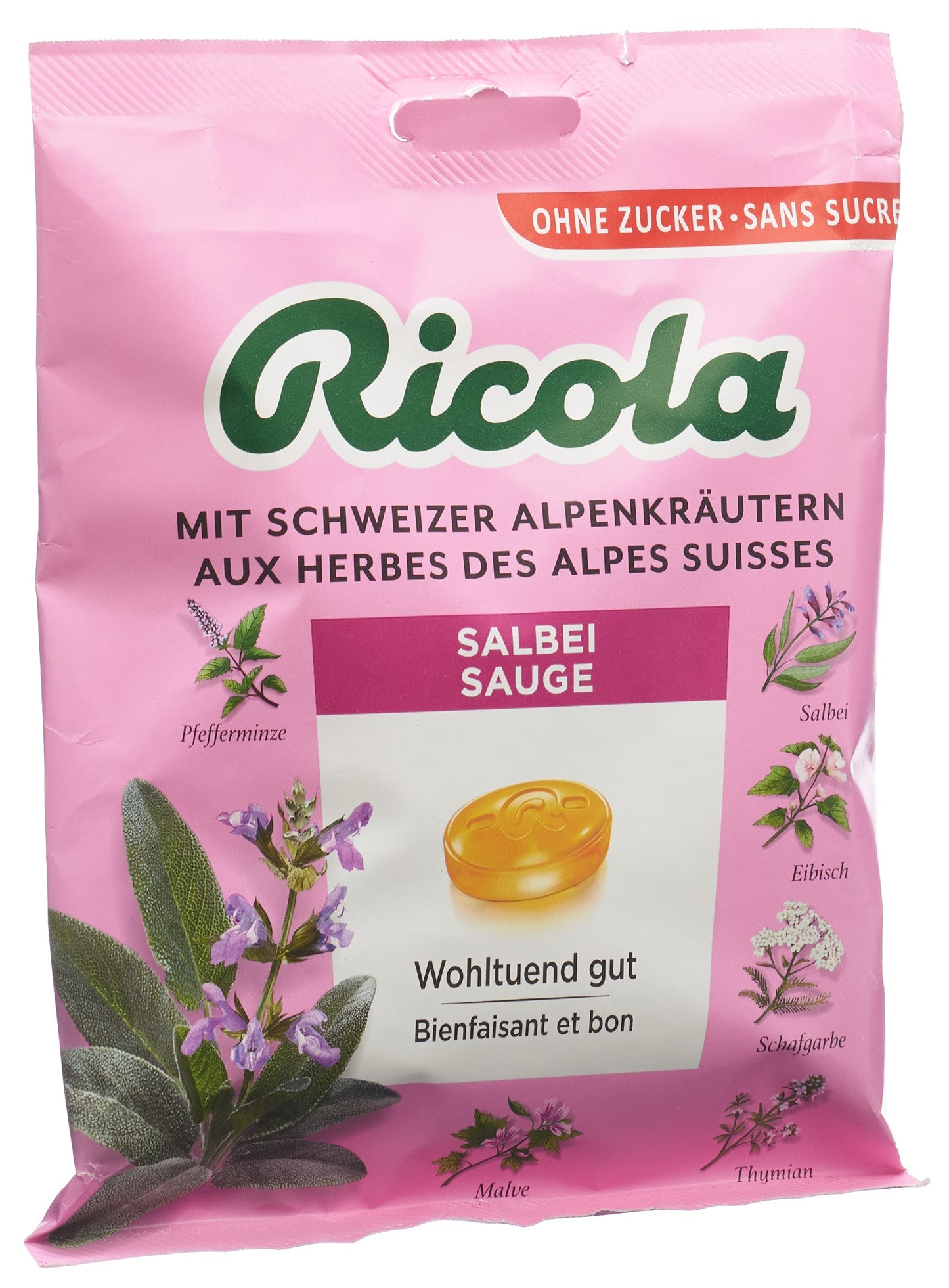 RICOLA Salbei Bonbons o Zucker m Stevia