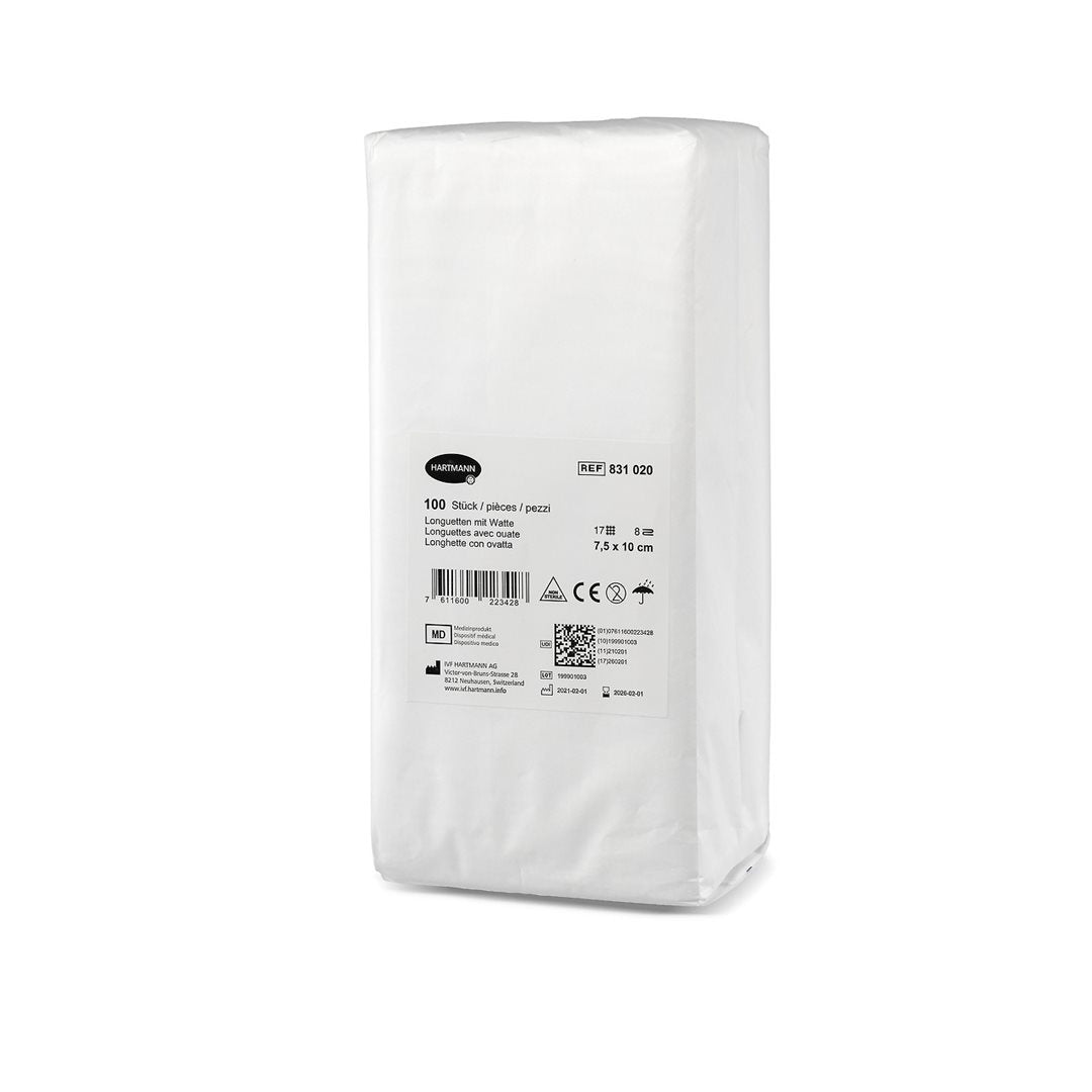 IVF Faltkompresse Watte T17 7.5x10cm 8f