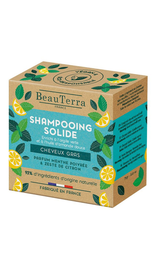 BEAUTERRA Festes Shampoo fettiges Haar