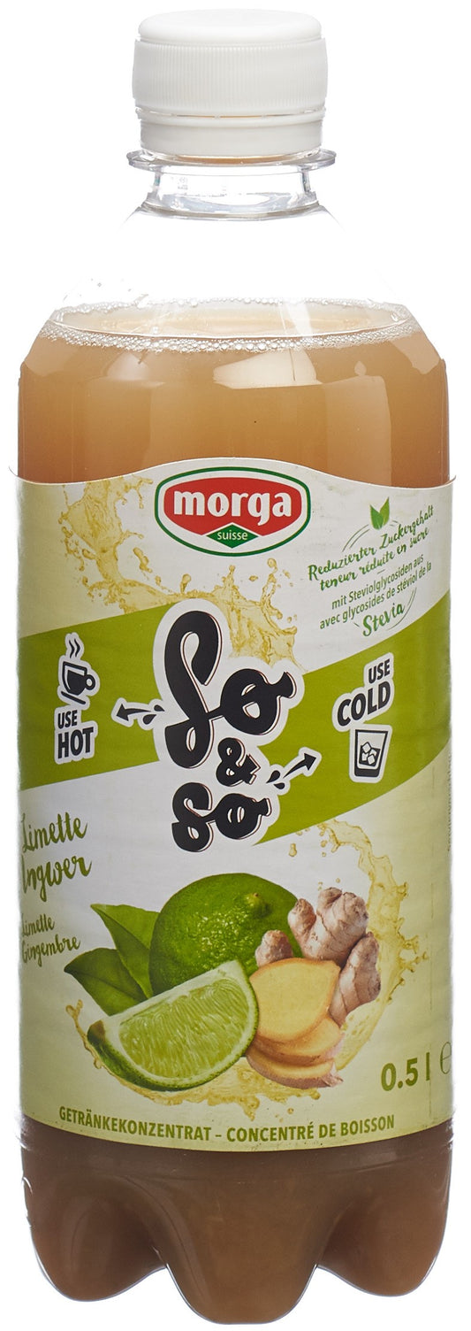 SO&SO Limette-Ingwer Konz mit Stevia