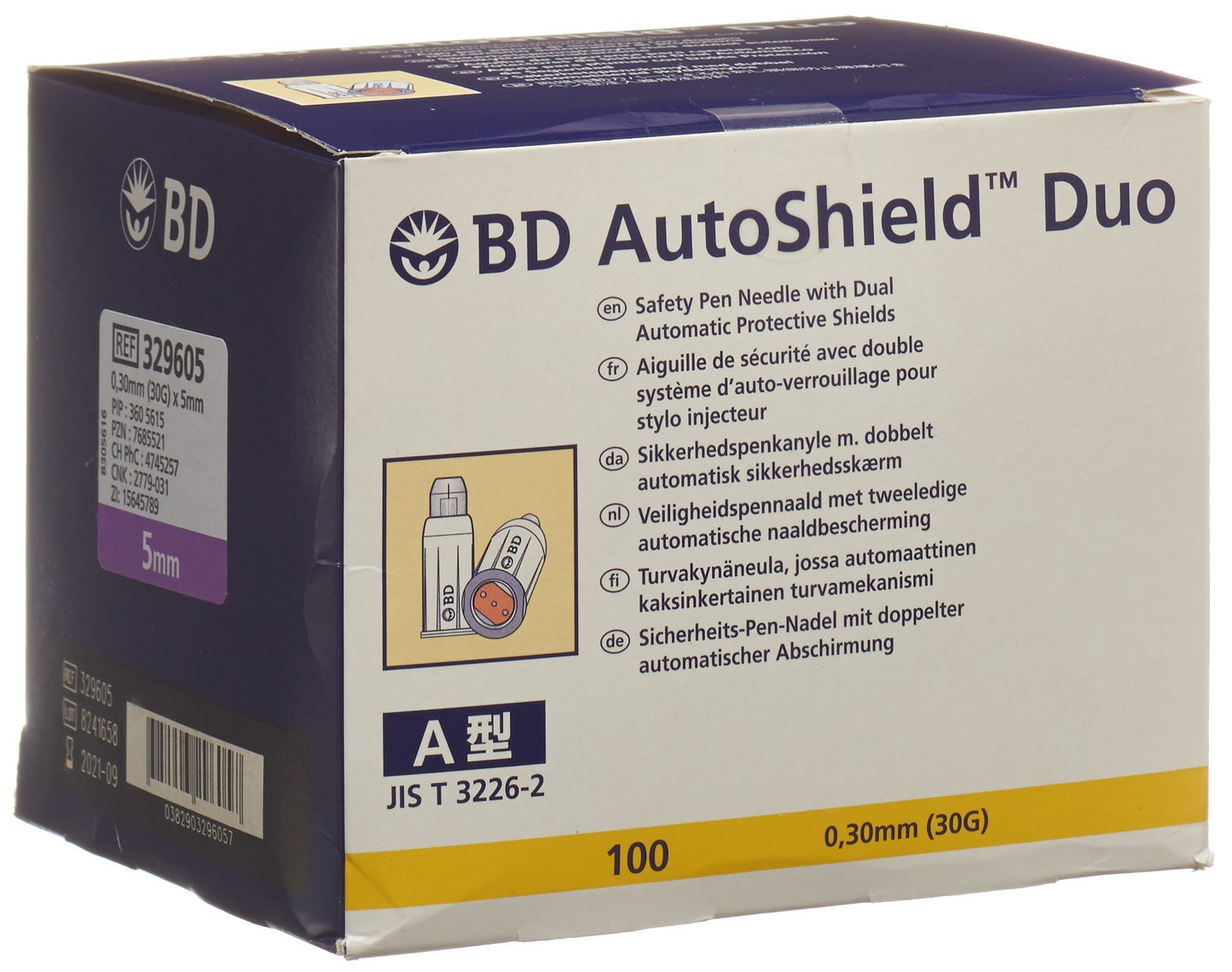 BD AUTOSHIELD DUO Sicherheitspennadel 5mm