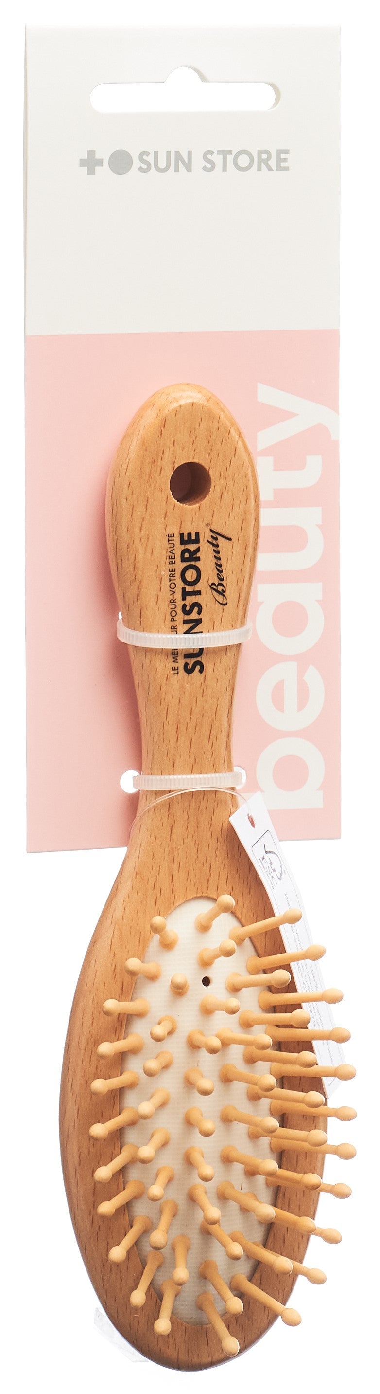 SUN STORE Beauty Holzbürste klein oval Buchenholz