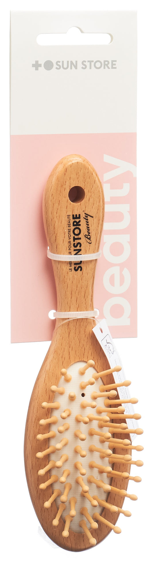 SUN STORE Beauty Holzbürste klein oval Buchenholz