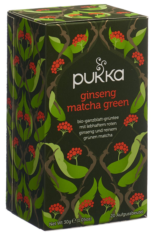PUKKA Ginseng Matcha Green Tee Bio