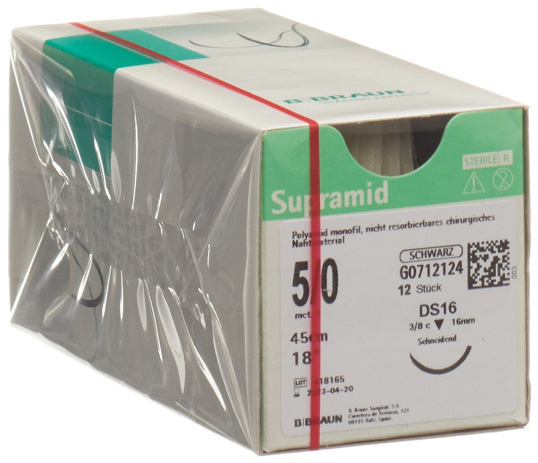 SUPRAMID 45cm DS 16 5-0 schwarz