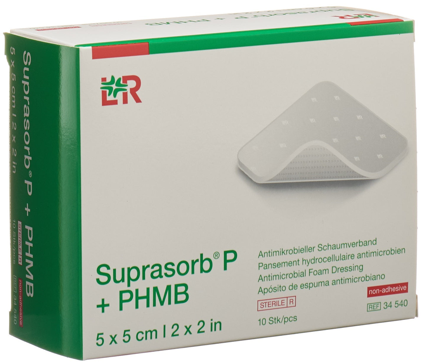 SUPRASORB P+PHMB Schaumverband 5x5cm