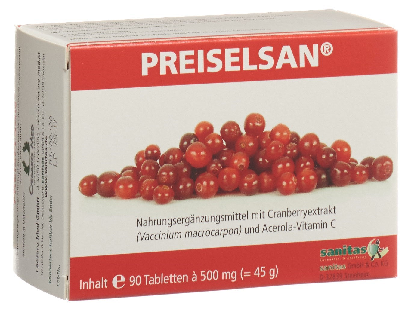 PREISELSAN mit Cranberry-Extrakt Tabl