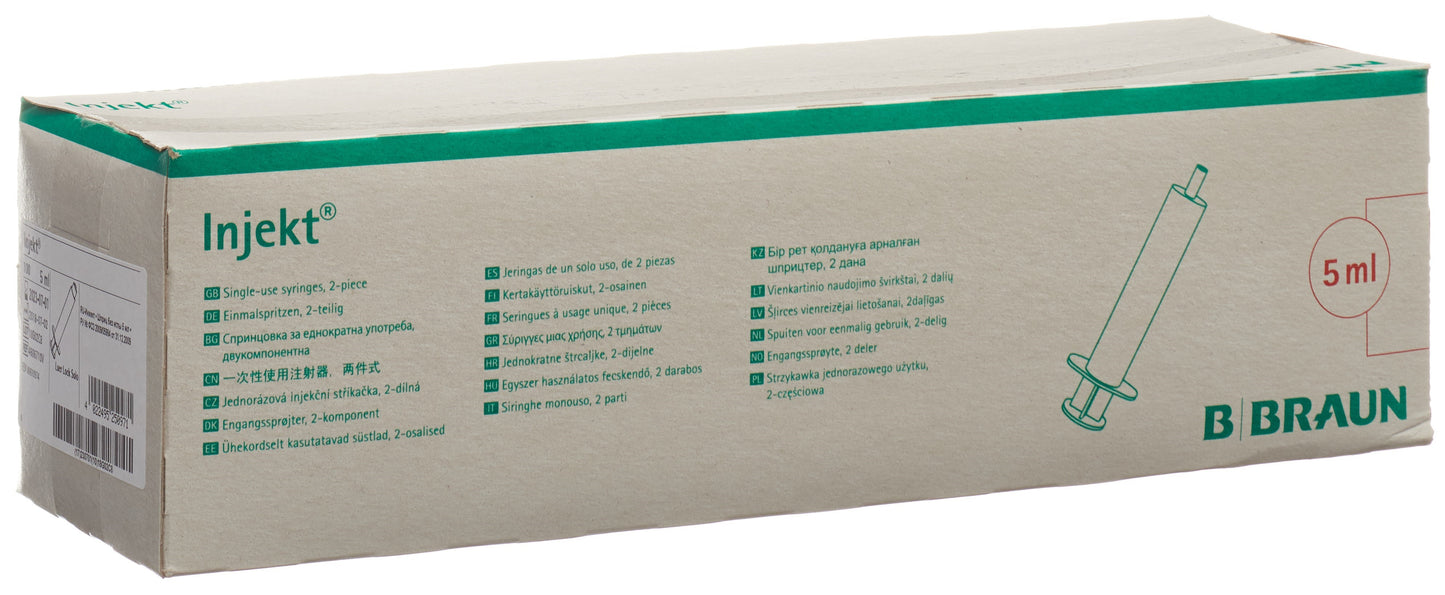 B. BRAUN Injekt Spritze 5ml Luer-Lock