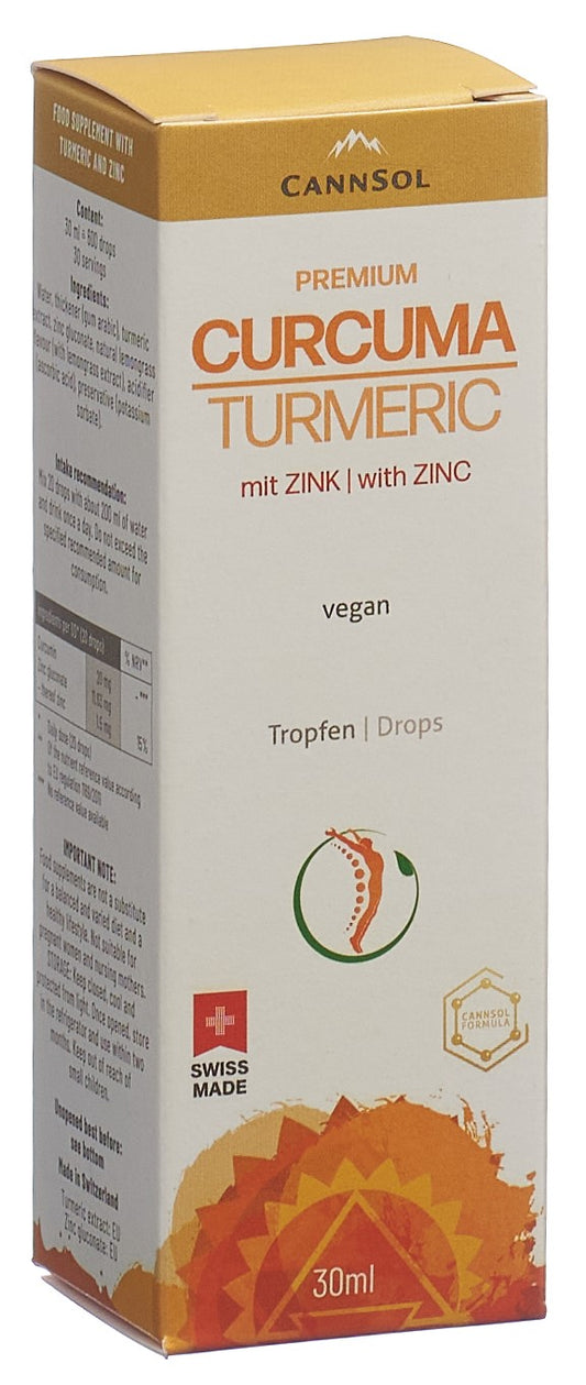 CANNSOL Premium Curcuma mit Zink Tropfen