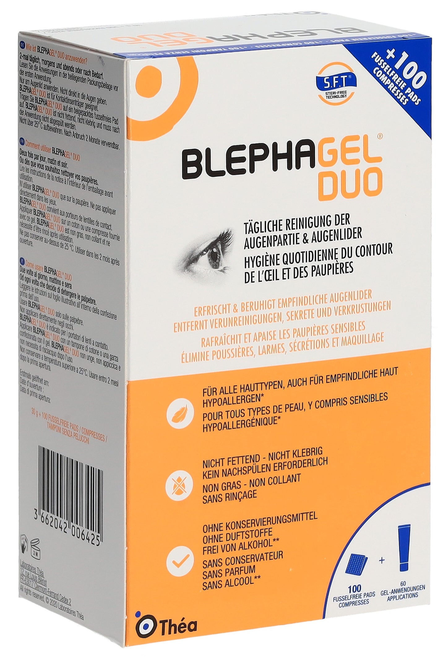 BLEPHAGEL Duo Gel 30g + 100 Pads